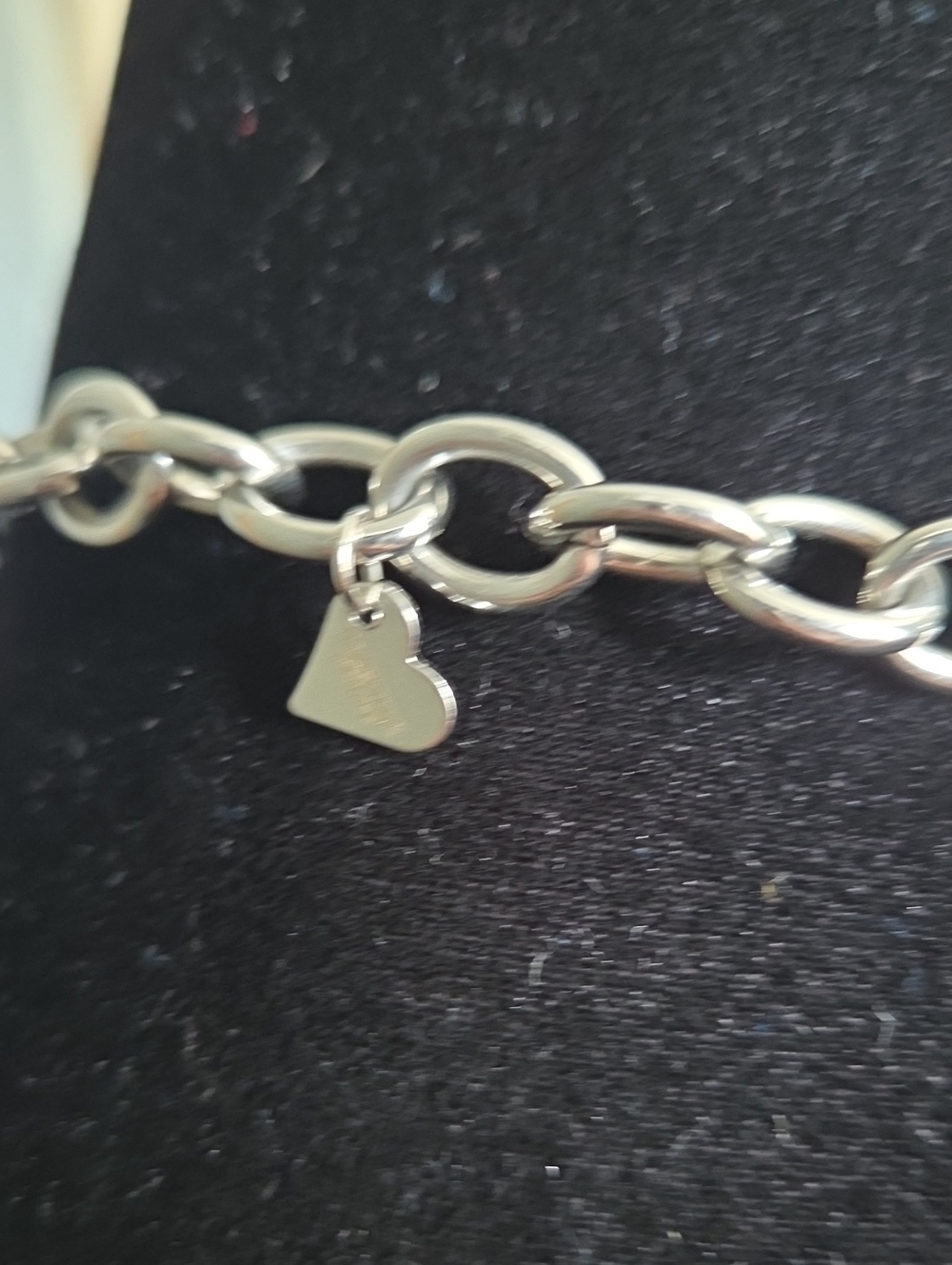 VALENTINE ROUGE Silver Toggle Chain Necklace - Picture 5 of 6